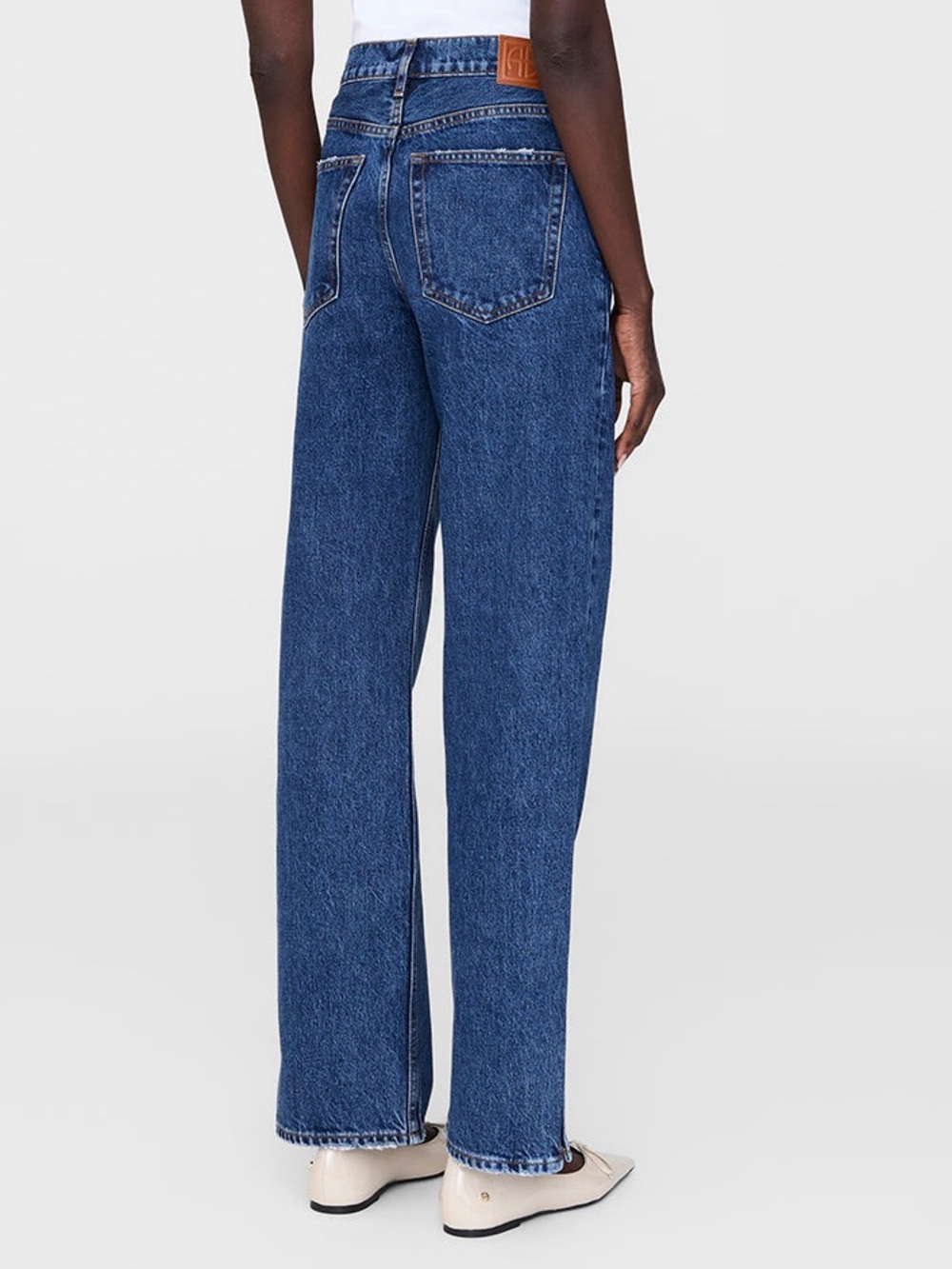 Anine Bing Roy Jean Standard Clean Indigo Denim size 29 - Retails $250